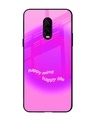 Shop Happy Mind Premium Glass Case for OnePlus 6T (Shock Proof, Scratch Resistant)-Front
