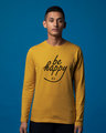 Shop Happy Smiley Full Sleeve T-Shirt-Front