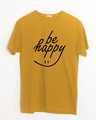 Shop Happy Smiley Half Sleeve T-Shirt-Front