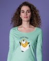 Shop Happy Vibes Scoop Neck Full Sleeve T-Shirt-Front