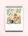 Shop White Botanical Story Desk 2022 Calendar