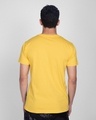 Shop Happy Yellow Color Block T-Shirt-Full