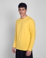 Shop Happy Yellow Full Sleeve T-Shirts-Design