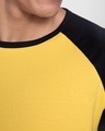 Shop Happy Yellow Half Sleeve Raglan T-Shirt