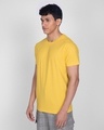 Shop Happy Yellow Half Sleeve T-Shirt-Design