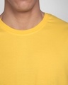 Shop Happy Yellow Half Sleeve T-Shirt