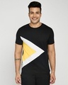 Shop Happy Yellow Pyramid T-Shirt-Front