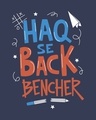 Shop Haq Se Back Bencher Half Sleeve T-Shirt-Full