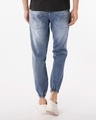 Shop Harbor Blue Denim Joggers-Design