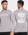 Shop Men's Grey Hard Rock Graphic Printed T-shirt-Front