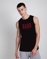 Shop Hard To Love Round Neck Vest Black-Front