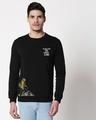 Shop Hardest Climb Fleece Sweatshirt Black-Front