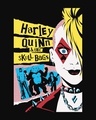 Shop Harley Quinn Half Sleeve T-Shirt Black (BML)