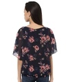 Shop Women Round Neck Short Sleeves Floral Top-Design