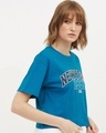Shop Women's Round Neck Short Sleeves Printed T-shirt-Full