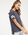 Shop Women Round Neck Short Sleeves Solid T Shirt-Full