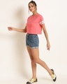 Shop Women Round Neck Short Sleeves Solid Top-Full