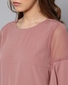 Shop Women Round Neck Short Sleeves Solid Top