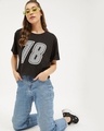Shop Women's Round Neck Three Quarter Sleeves Printed T-shirt-Full
