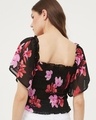 Shop Women's Black All Over Floral Printed Top