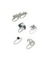 Shop Slytherin Ring Set Of 5-Front