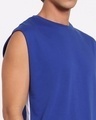 Shop Men's Hashtag Blue Oversized Vest