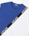 Shop Hashtag Blue DIagonal Tape T-Shirt