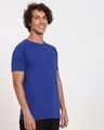 Shop Hashtag Blue Henley T-Shirt-Design