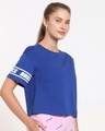 Shop Hashtag Blue Relaxed Fit Short Top-Design