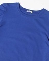 Shop Hashtag Blue Puff Sleeve T-Shirt