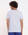 Shop Hashtag Blue Stripe Pocket T-Shirt-Full