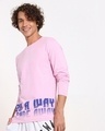 Shop Hashtag Pink Full Sleeve T-Shirt