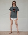 Shop Headphone Girl Boyfriend T-Shirt-Design