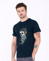 Shop Headphone Jack Skull Half Sleeve T-Shirt-Design