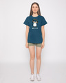 Shop Headphone Penguin Boyfriend T-Shirt-Full