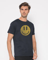 Shop Headphone Smiley Half Sleeve T-Shirt-Design