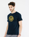 Shop Headphone Smiley Half Sleeve T-Shirt-Design