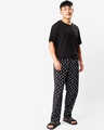 Shop Men's Black All Over Headphone Printed Pyjamas