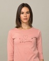 Shop Heart Belongs Round Neck 3/4th Sleeve T-Shirt-Front