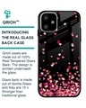 Shop Heart Rain Fall Printed Premium Glass Cover for iPhone 11 (Shock Proof, Lightweight)-Back