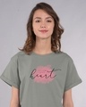 Shop Heart Watercolor Boyfriend T-Shirt-Front
