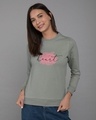 Shop Heart Watercolor Fleece Light Sweatshirt-Front