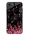 Shop Hearts Printed Silicon Glass Cover For iPhone SE 2020 (Light Weight, Impact Resistant)-Front
