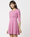 Shop Heater Rose Regular Fit Flared Dress-Design