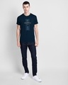 Shop Men's Blue Hell No Monday Typography T-shirt-Design