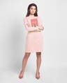 Shop Hello Hooman High Neck Pocket Dress Baby Pink-Full