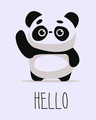 Shop Hello Panda Full Sleeve T-Shirt