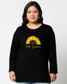Shop Women's Hello Sunshine Full Sleeve T-shirt Plus Size-Front