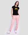 Shop Women's Black Hello Sunshine Slim Fit T-shirt-Full