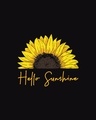 Shop Women's Black Hello Sunshine Slim Fit T-shirt
